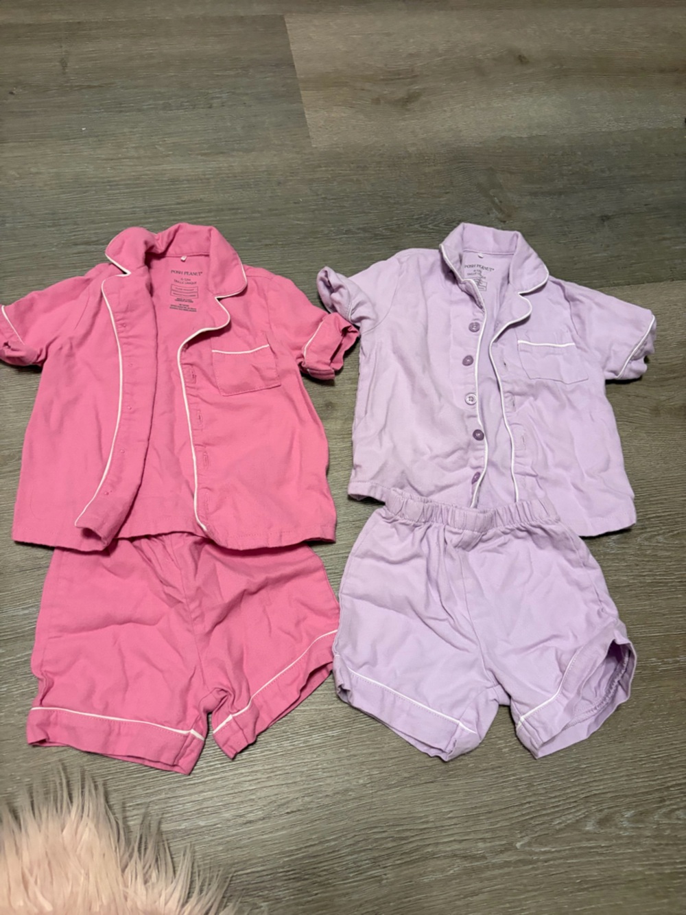 Posh peanut flannel 2pc pajama sets 6-12months